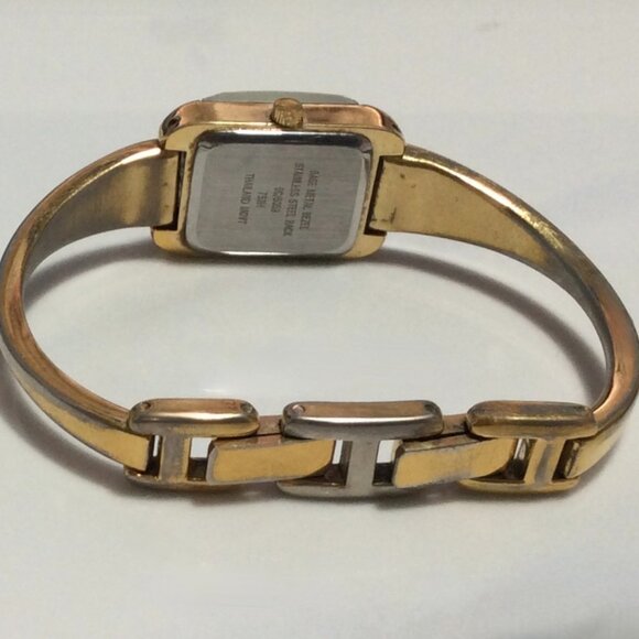 Vtg. Nine & Co. Ladies Mechanical Automatic Gold-Tone Rectangle Dial Watch main image 7